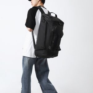 Bags | Mens Boxed Wheeled Duffel Black 55Cm Accessories Bags