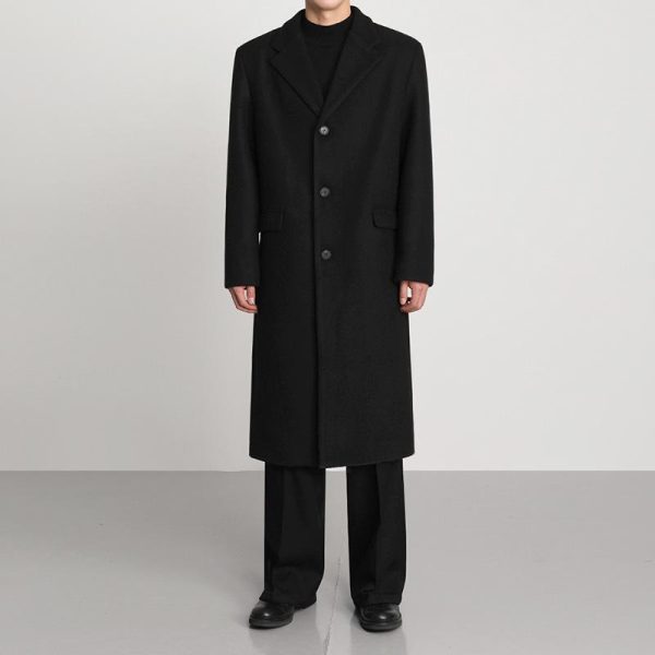 Coats & Jackets | Mens Classic Wool Blend Overcoat Clothing Coats & Jackets