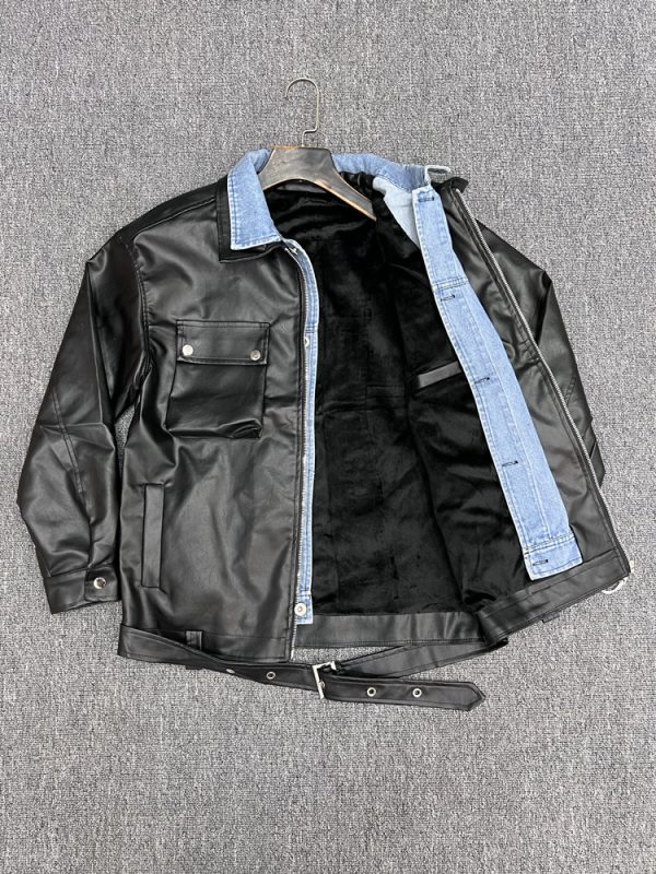 Coats & Jackets | Mens Leather Biker Jacket Clothing Coats & Jackets