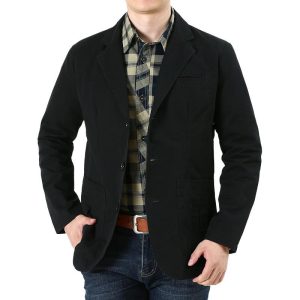 Coats & Jackets | Mens Velvet Peak Lapel Cttn Blazer Clothing Coats & Jackets