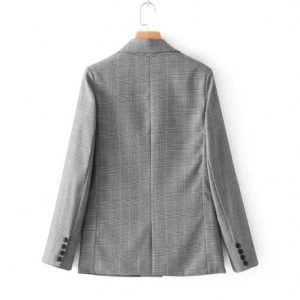 Coats & Jackets | Womens Check Boyfriend Blazer Clothing Coats & Jackets