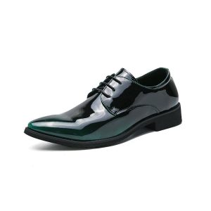 Dress Shoes | Mens Jet Patent Rubber Sole Derby Dress Shoes Dress Shoes