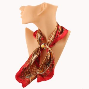 Hats, Scarves & Gloves | Womens Chain Silk Scarf Accessories Hats, Scarves & Gloves