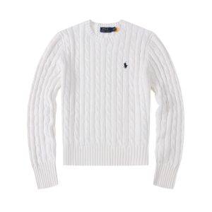 Knitwear | Mens Cotton Cable Knit Crew Neck Sweater Clothing Knitwear