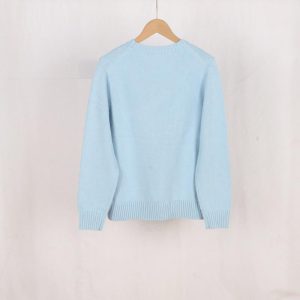 Knitwear | Mens Curved Logo Crew Neck Sweater Clothing Knitwear