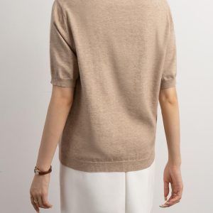 Knitwear | Womens Short Sleeve Lurex Pullover Clothing Knitwear