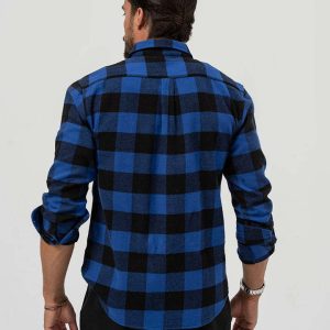 Shirts And Polos | Mens Abacus Long Sleeve Check Flannel Shirt Clothing Mens