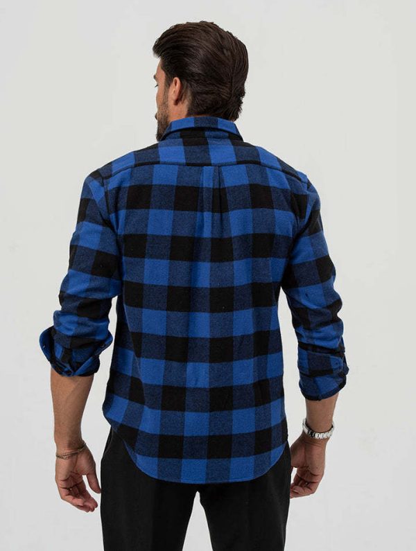 Shirts And Polos | Mens Abacus Long Sleeve Check Flannel Shirt Clothing Mens