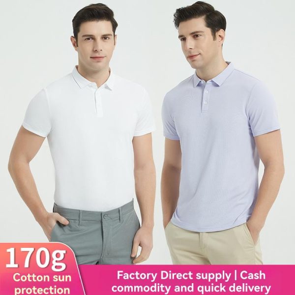 Shirts And Polos | Mens Garment Dyed Crepe Cotton Half-Sleeve Polo Clothing Mens