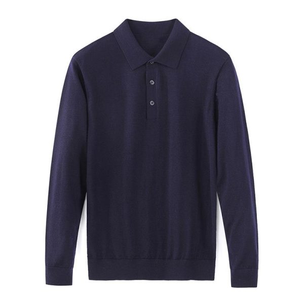 Shirts And Polos | Mens Merino Wool Button Polo Knit Clothing Mens