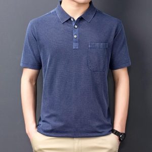 Shirts And Polos | Mens Sc Melange Pique Polo Shirt Clothing Mens