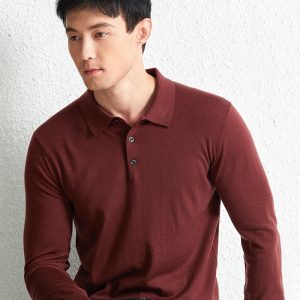 Shirts And Polos | Mens Trafford – Long Sleeve Merino Half Button Polo Clothing Mens