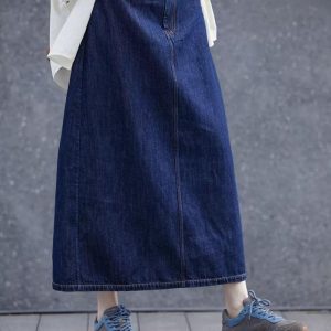 Skirts | Womens Denim A-Line Skirt Clothing Skirts