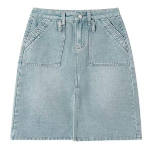 Skirts | Womens Mackenzie Column Denim Skirt Clothing Skirts