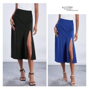 Skirts | Womens Split Front Maxi Skirt Clothing Skirts