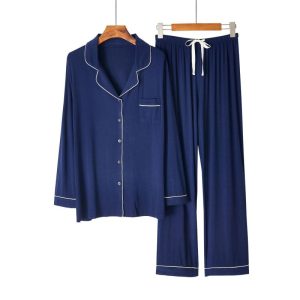 Sleepwear | Womens Modal Kate Long Sleeve Pant Pj Set Clothing Sleepwear