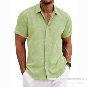 Suits | Mens Holiday-Short Sleeve Linen Shirt Clothing Mens