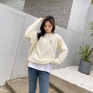 Sweatshirts | Womens Crest Logo Regular Sweatshirt Clothing Sweatshirts