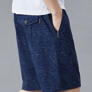 Trousers And Shorts | Mens Garment-Dyed Leaf Print Fatigue Bermuda Shorts Clothing Mens