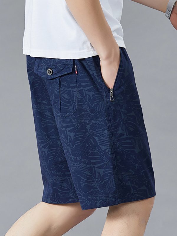 Trousers And Shorts | Mens Garment-Dyed Leaf Print Fatigue Bermuda Shorts Clothing Mens