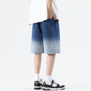 Trousers And Shorts | Mens Ombre Denim Bermuda Shorts Clothing Mens