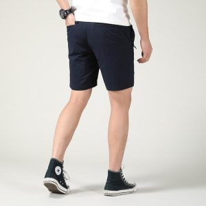 Trousers And Shorts | Mens Slim Fit Twill Shorts Clothing Mens