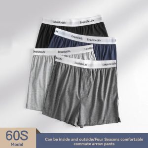 Underwear & Socks | Mens Knit Cotton Boxer 3 Pack Clothing Mens