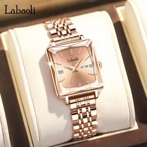 Watches | Womens La Tetragonne Multifunction Full Gold Link Watch Accessories Watches