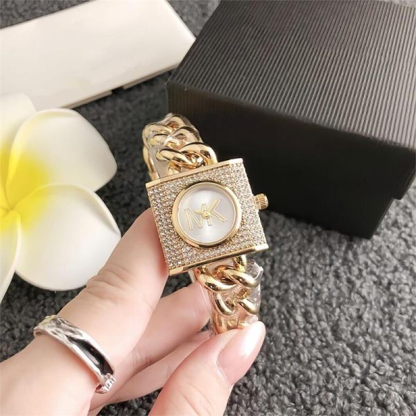 Watches | Womens Mk Chain Lock Analogue Watch Accessories Watches