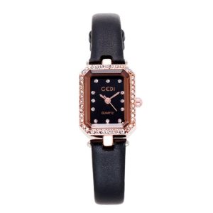 Watches | Womens Tessye Black Leather Strap Accessories Watches