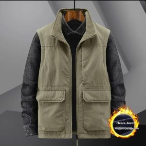 Coats & Jackets | Mens Nylon Pocket Cover Vest Clothing Coats & Jackets